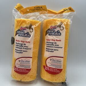 Lot 2 Quickie Mop & Scrub Roller Mop Refill Type M Fits Mop #0582MB NEW